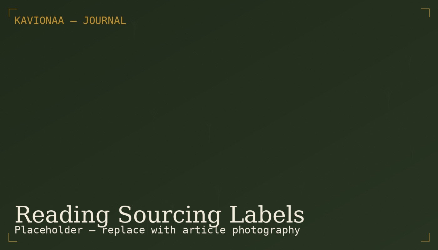 How to Read a Herb's Sourcing Label